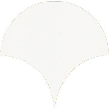 Mosaic House Moroccan tile Susie 26 Polar White  solid hand painted handpainted fishscales 